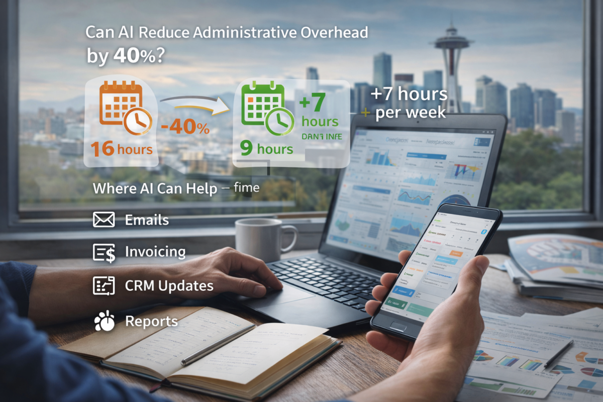 Can AI Reduce Administrative Overhead by 40%? Modeling the Math for a Solo Founder